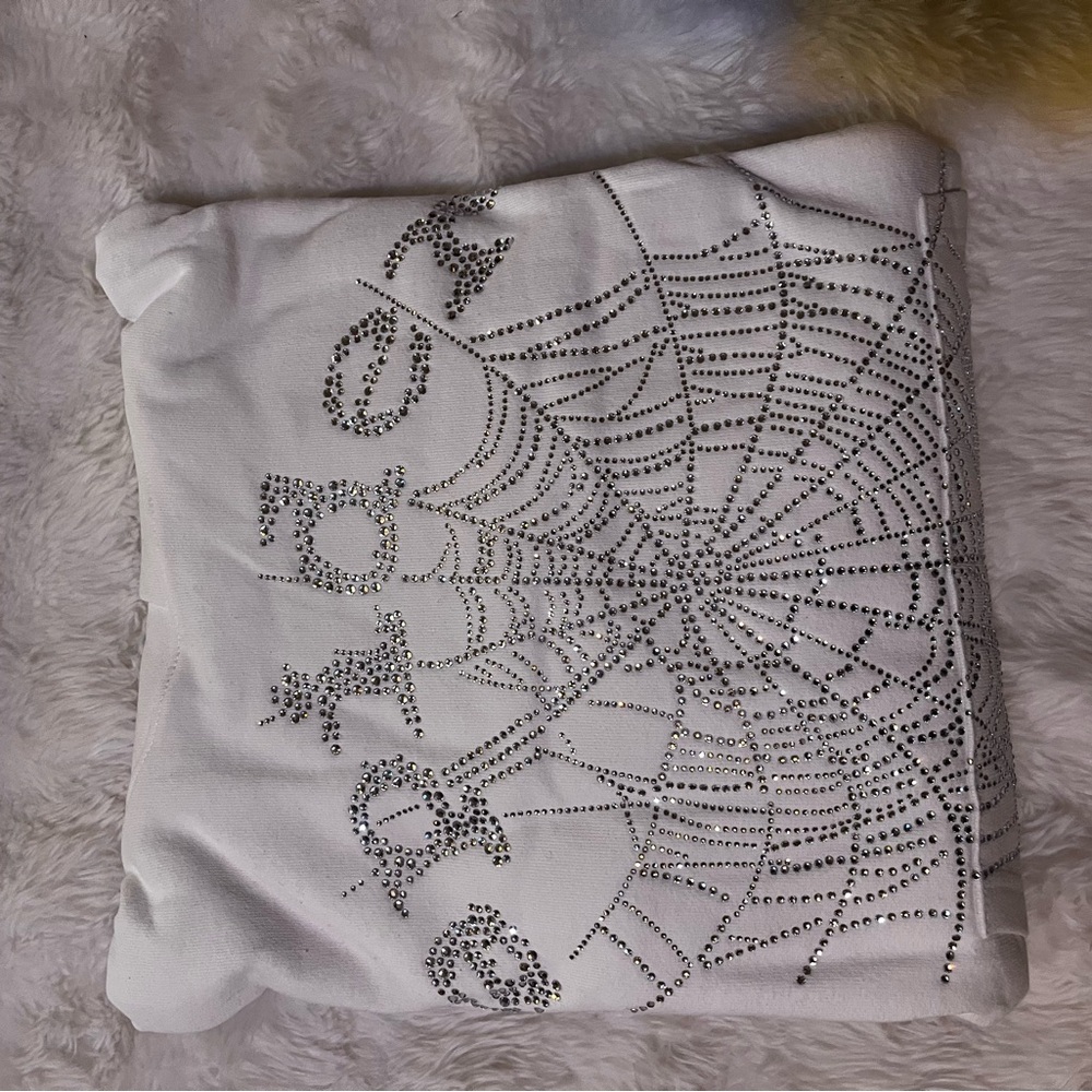 White spider hoodie size M